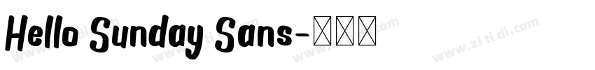 Hello Sunday Sans字体转换